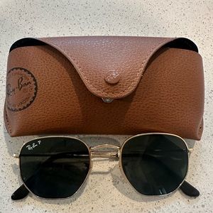RayBan Hexagonal Flat Lense Sunglasses (Polarized)